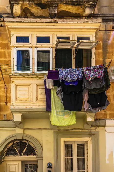 Framed Print : Maltese balconies, Gallariji, Vittoriosa