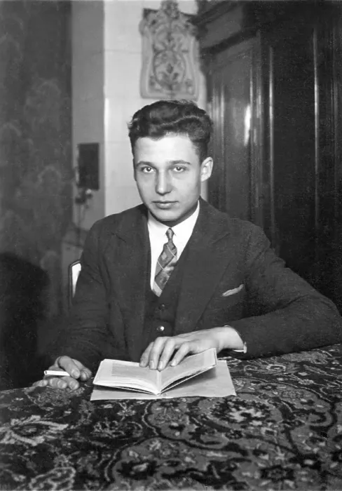 Framed Print : Man with a book, historical image, ca. 1936 Framed Print : Man with a book, historical image, ca. 1936