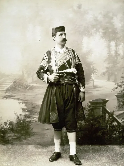 Framed Print : Man from Croatia in festive dress Framed Print : Man from Croatia in festive dress