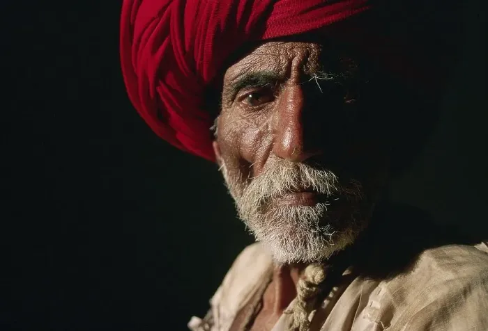Framed Print : Man from the Rebari caste, hindu shepherd
