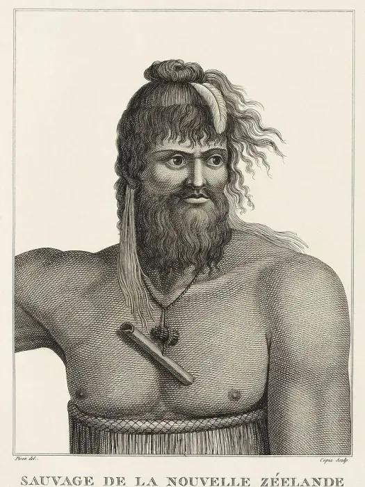 Framed Print : Man from the South Seas, after a drawing by the explorer Jean-Francois de Galaup Framed Print : Man from the South Seas, after a drawing by the explorer Jean-Francois de Galaup