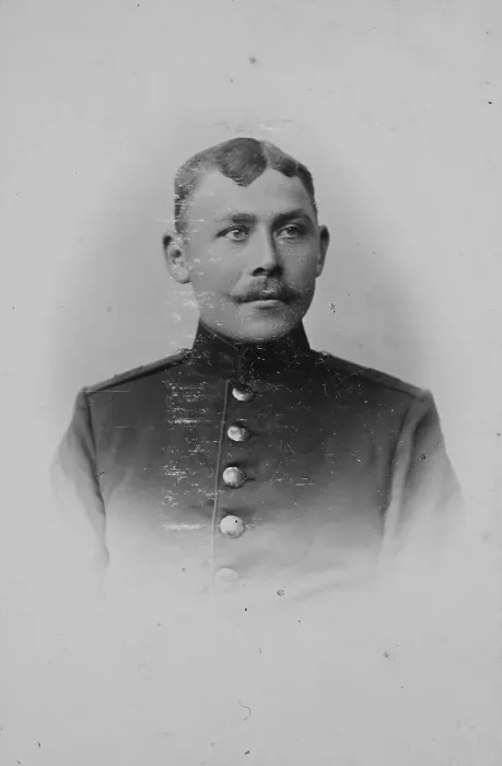 Framed Print : Man in uniform, 1890, Lahnstein