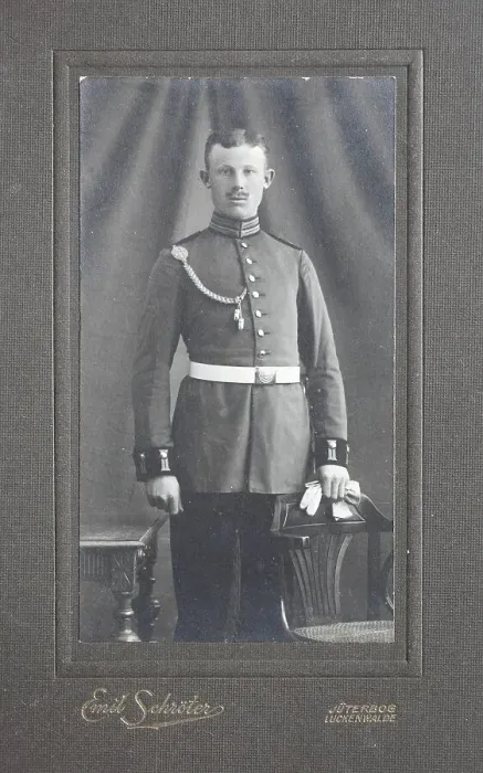 Framed Print : Man in uniform c. 1890, visiting format Framed Print : Man in uniform c. 1890, visiting format