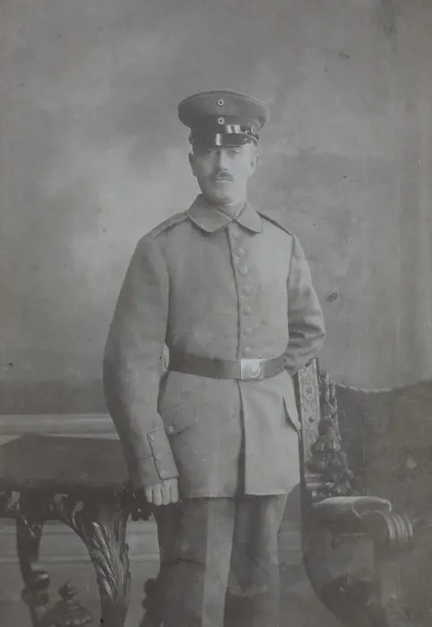 Framed Print : Man in uniform, visit format, Carte de Visite Framed Print : Man in uniform, visit format, Carte de Visite
