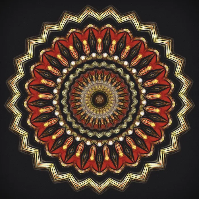 Framed Print : Mandala