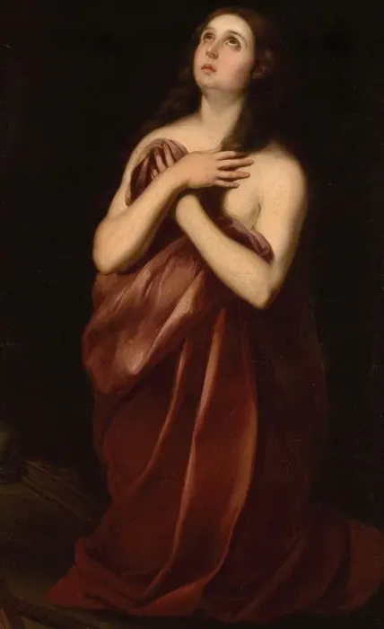 Framed Print : After the manner of Murillo's Mary Magdalene (1696) Framed Print : After the manner of Murillo's Mary Magdalene (1696)