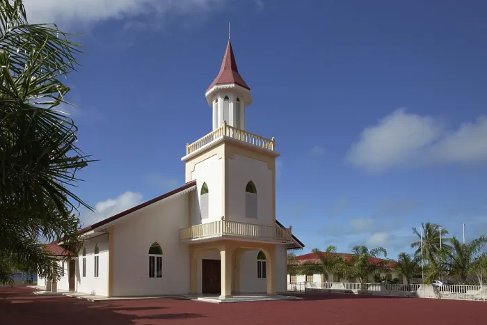 Framed Print : Maohi Protestant Church in Anau Framed Print : Maohi Protestant Church in Anau