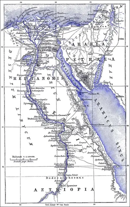 Framed Print : Map of Egypt, 19th century Framed Print : Map of Egypt, 19th century