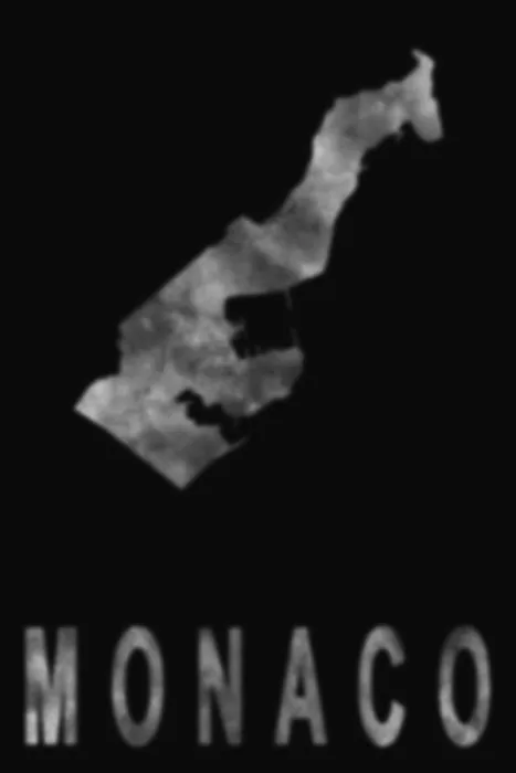 Framed Print : Map of Monaco made of smoke, Air pollution
