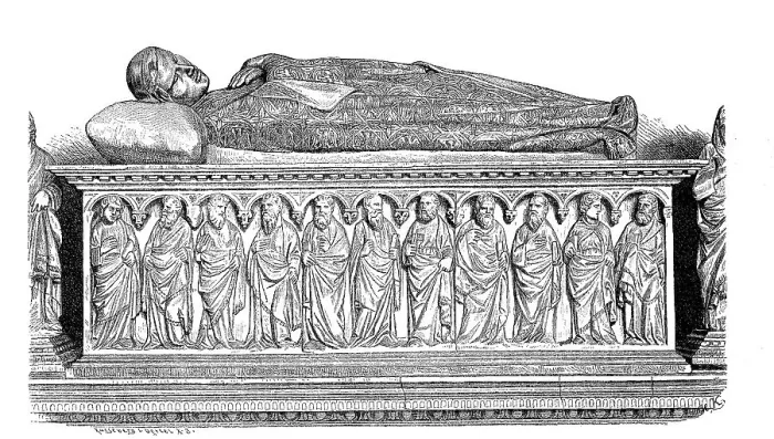 Framed Print : The marble sarcophagus from the VII