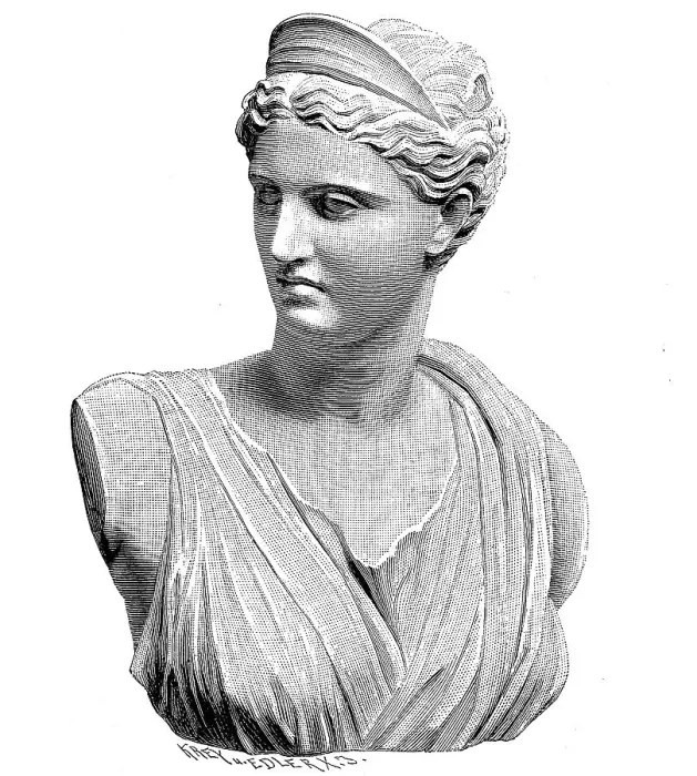Framed Print : Marble statue of Artemis, Diana of Versailles Framed Print : Marble statue of Artemis, Diana of Versailles
