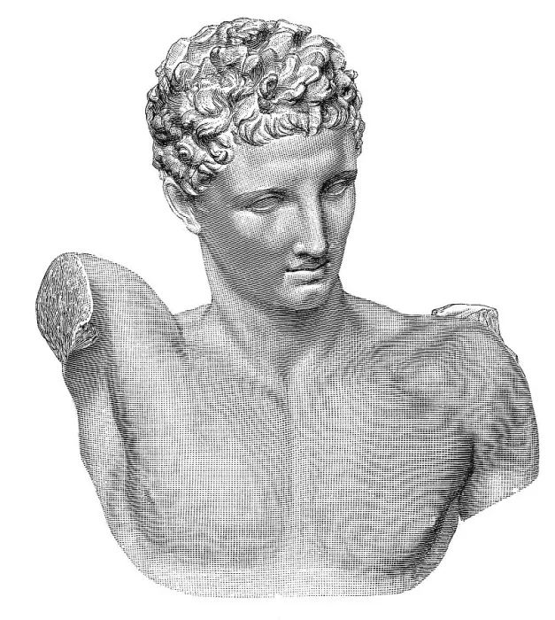 Framed Print : Marble statue of the Greek god Hermes of Olympia Framed Print : Marble statue of the Greek god Hermes of Olympia