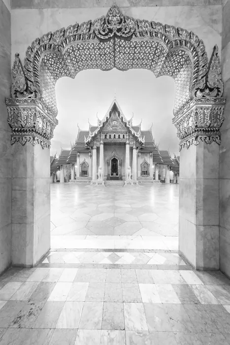 Framed Print : Marble temple, made of Carrara marble