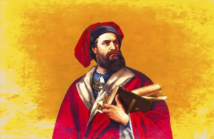 Framed Print : Marco Polo, c. 1254 -1324, an Italian merchant