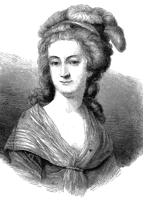 Framed Print : Margaret Swan, 1767 - 1796, alleged lover of Friedrich Schiller