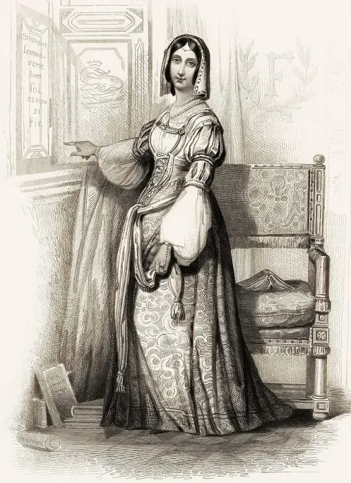 Framed Print : Marguerite de Navarre, 1492 - 1549 Framed Print : Marguerite de Navarre, 1492 - 1549