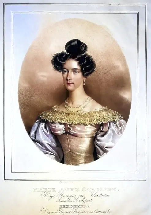 Framed Print : Maria Anna of Savoy-Sardinia (1805-1884)