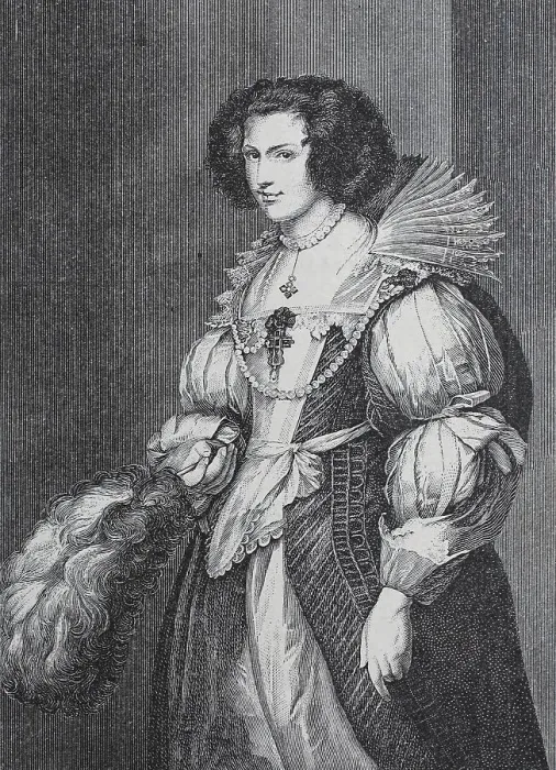 Framed Print : Maria Louisa de Tassis by Sir Anthony van Dyck