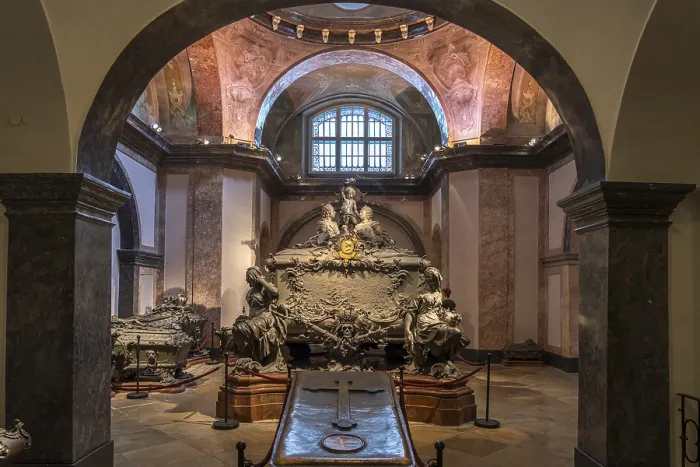 Framed Print : Maria Theresa Crypt in the Capuchin Crypt in Vienna