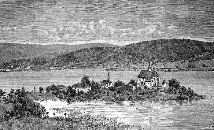 Framed Print : Maria Woerth, Carinthia, Austria Framed Print : Maria Woerth, Carinthia, Austria