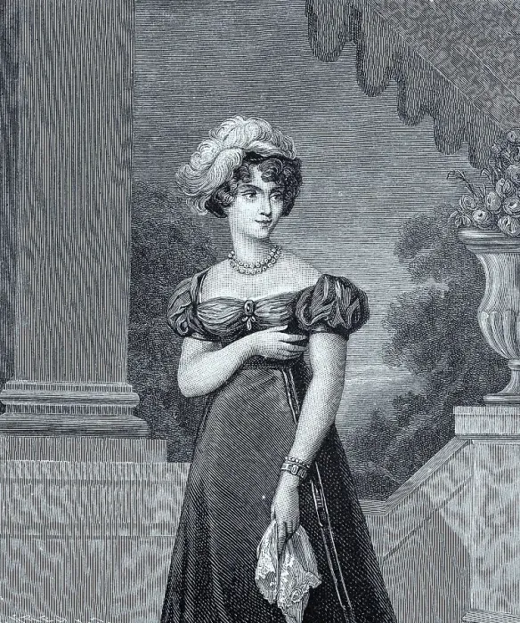 Framed Print : Marie-Caroline de Bourbon-Sicile