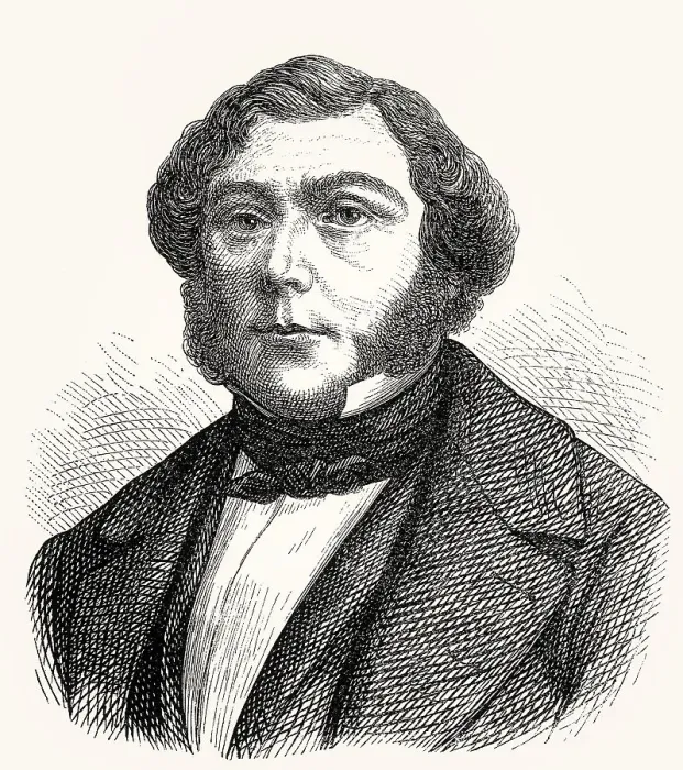 Framed Print : Marie-Joseph Eugene Sue, 1804 - 1857