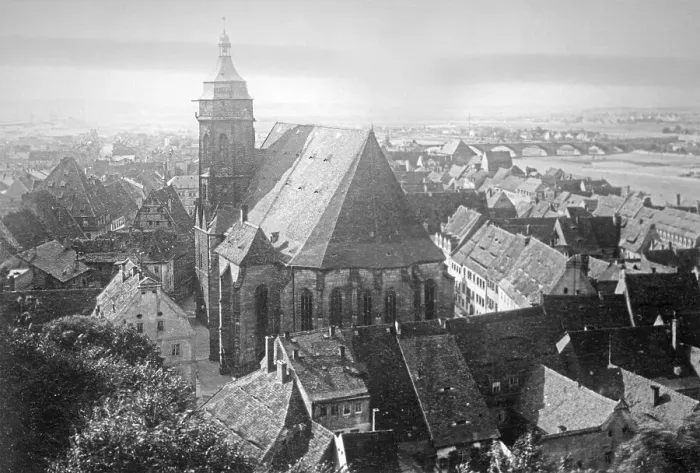 Framed Print : Marienkirche Pirna, historical photo, ca Framed Print : Marienkirche Pirna, historical photo, ca