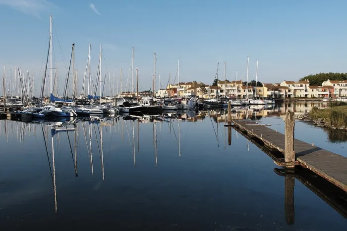 Framed Print : Marina on the Grevelingenmeer, the largest inland saltwater lake in Western Europe