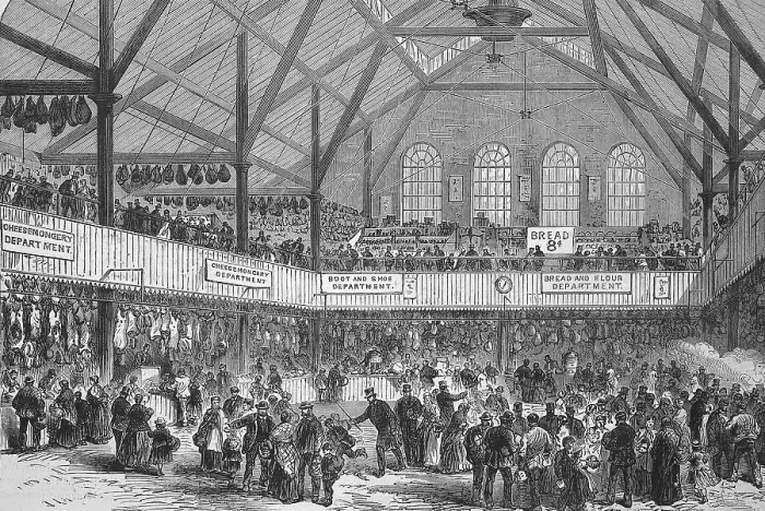 Framed Print : The Market Hall in the Whitechapel district of London in 1869