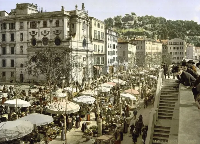 Framed Print : The Market, Nice, Riviera, France, c