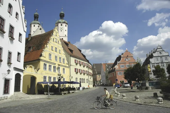 Framed Print : The market place with parish church pc