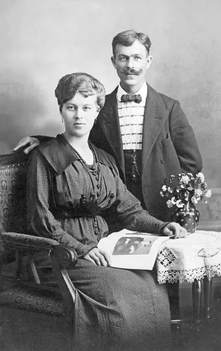 Framed Print : Married couple, portrait, 1910s, Germany, Europe