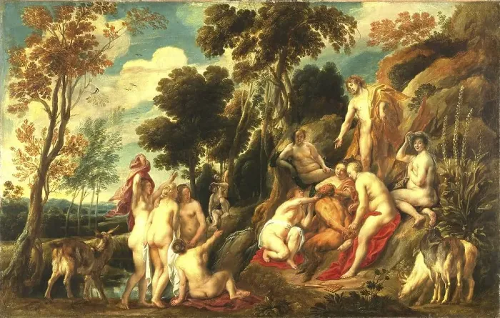 Framed Print : Marsyas, abused by the Muses, In Greco-Roman myth a satyr