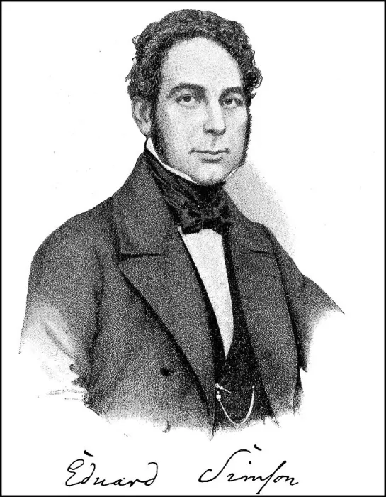 Framed Print : Martin Eduard Simson, from 1888 von Simson