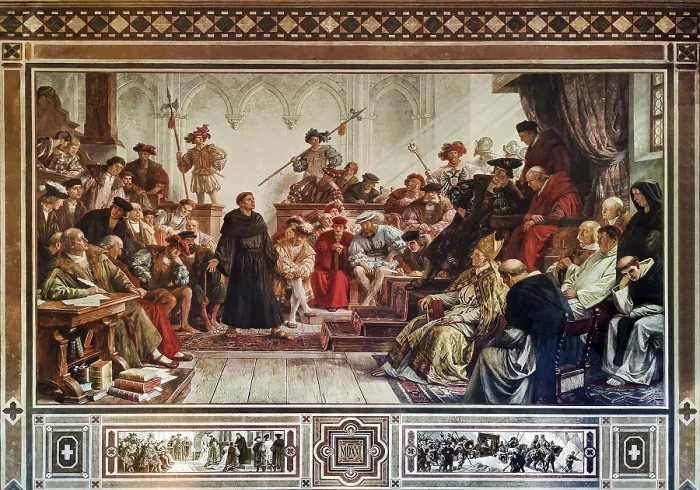 Framed Print : Martin Luther at the Diet of Worms in 1521