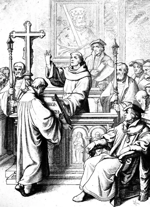 Framed Print : Martin Luther is solemnly conferred the degree of Doctor of Holy Scripture by Karlstadt in 1512 Framed Print : Martin Luther is solemnly conferred the degree of Doctor of Holy Scripture by Karlstadt in 1512