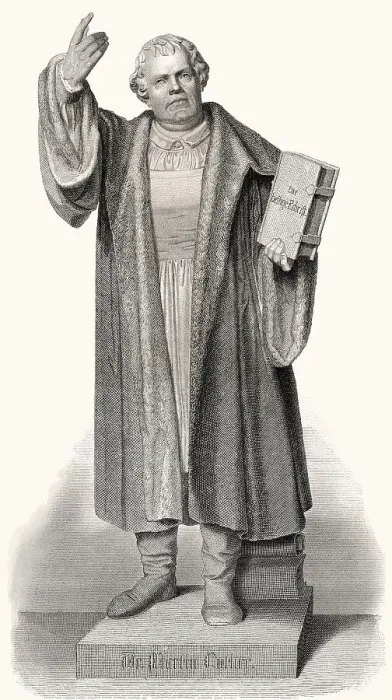Framed Print : Martin Luther, theologian and reformer