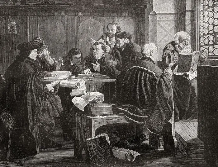 Framed Print : Martin Luther at the Wartburg castle Framed Print : Martin Luther at the Wartburg castle
