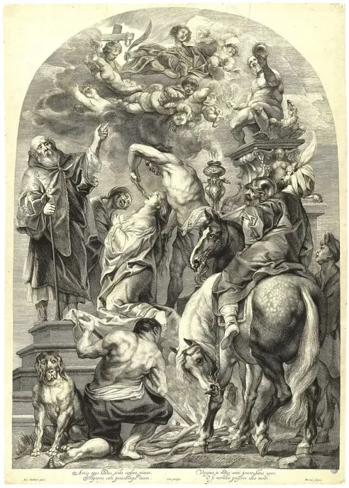 Framed Print : The Martyrdom of Apollonia, Saint Apollonia of Alexandria