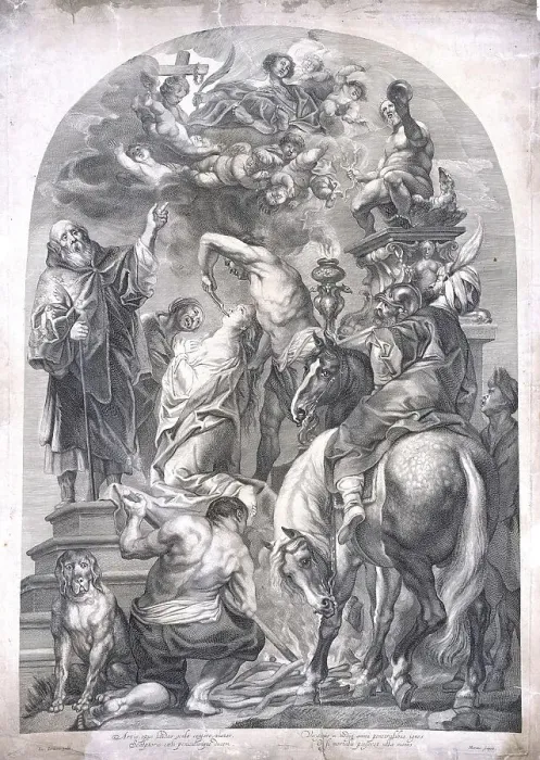 Framed Print : The Martyrdom of Saint Apollonia