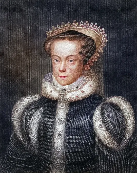 Framed Print : Mary, Queen of Scots, 1542-1587, also Mary Stuart, daughter of James V, King of Scotland, Historical, digitally restored reproduction from a 19th century original, Record date not stated