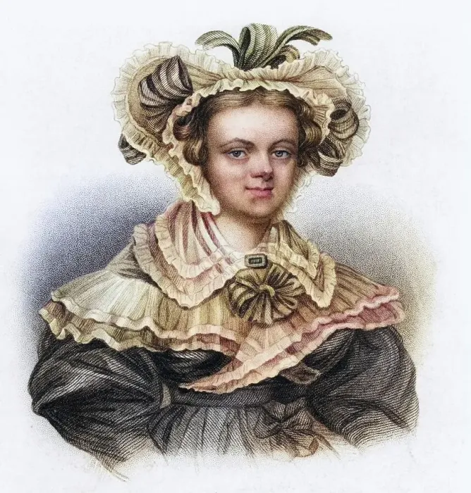 Framed Print : Mary Russell Mitford (1787-1855) English novelist and playwright