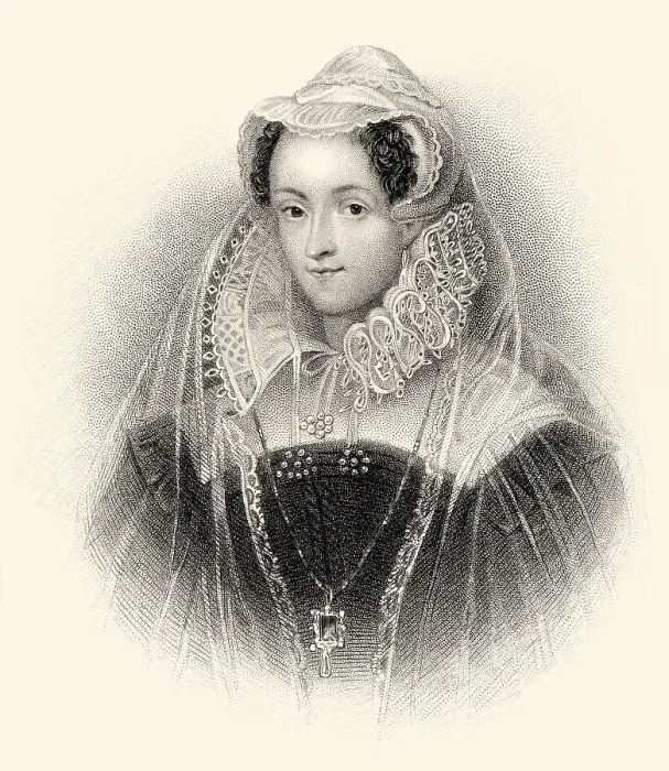 Framed Print : Mary Stuart or Mary I. 1542-1587