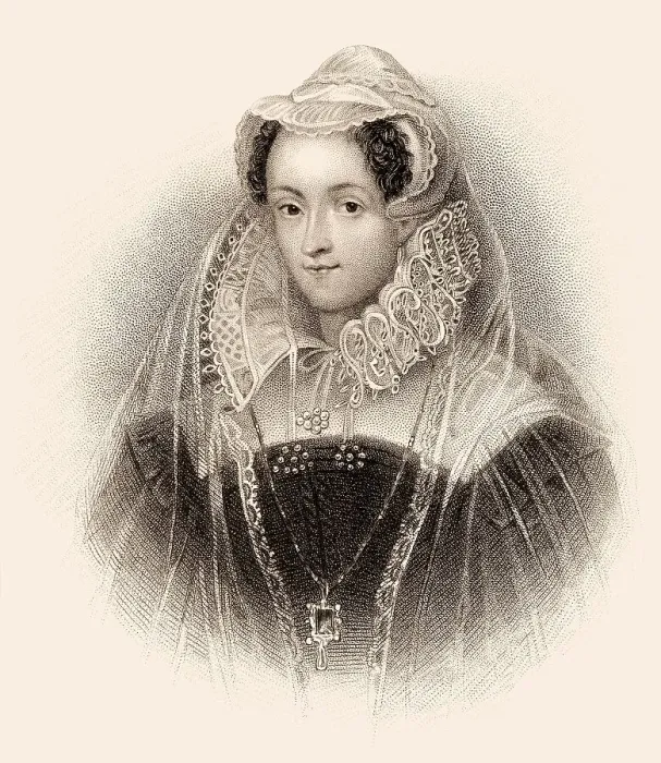 Framed Print : Mary Stuart or Mary I. 1542-1587