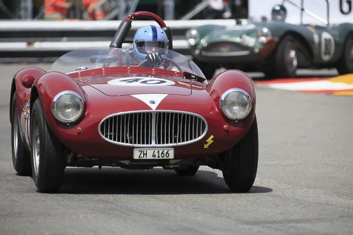 Framed Print : Maserati A6 GCS, driver Lukas Huni