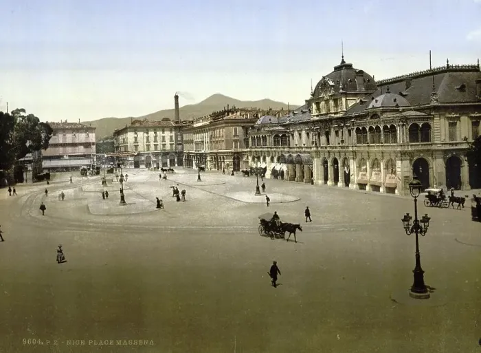 Framed Print : Massenaplatz, Nice, Riviera, France, c Framed Print : Massenaplatz, Nice, Riviera, France, c