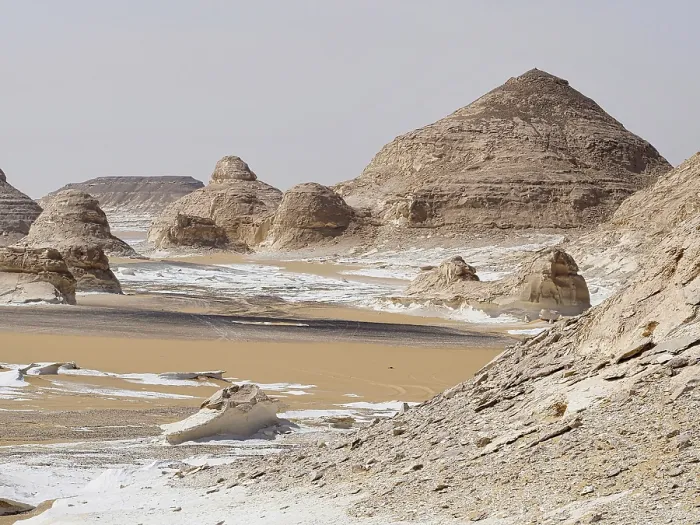 Framed Print : Matar limestone mountains, Northern White Desert