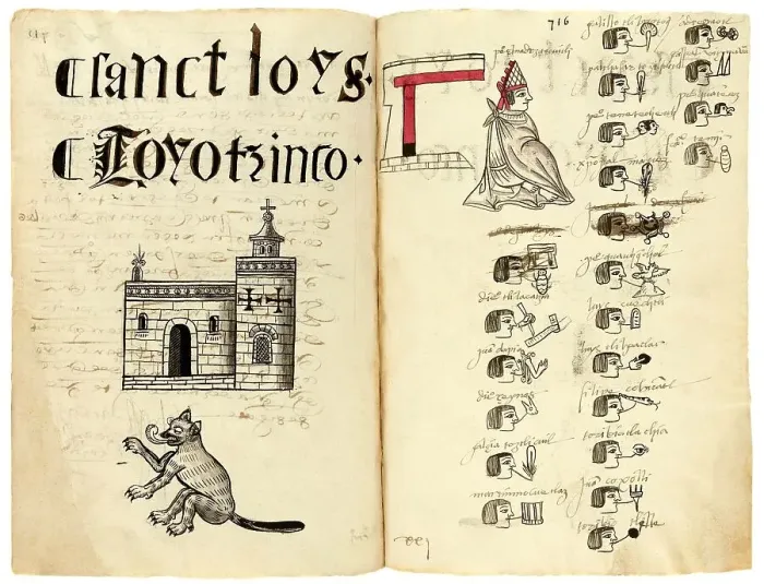 Framed Print : Matricula de Huexotzingo, 1560 Framed Print : Matricula de Huexotzingo, 1560