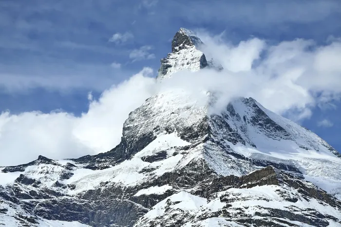 Framed Print : The Matterhorn with an impressive cloud plume