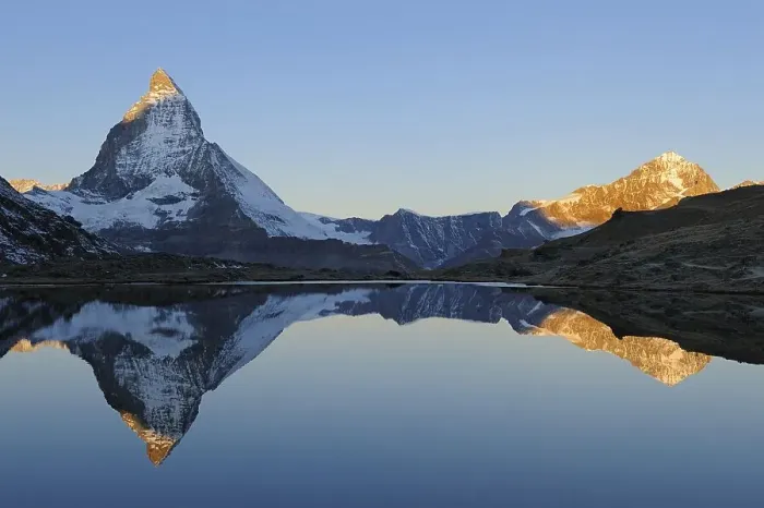 Framed Print : Matterhorn reflection in Riffelsee Framed Print : Matterhorn reflection in Riffelsee